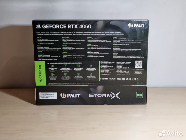 Новая rtx 4060 palit StormX