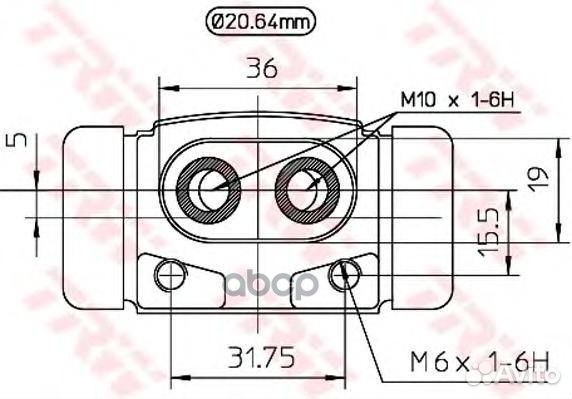 Цилиндр колесный ford escort V-VII, focus I BWF