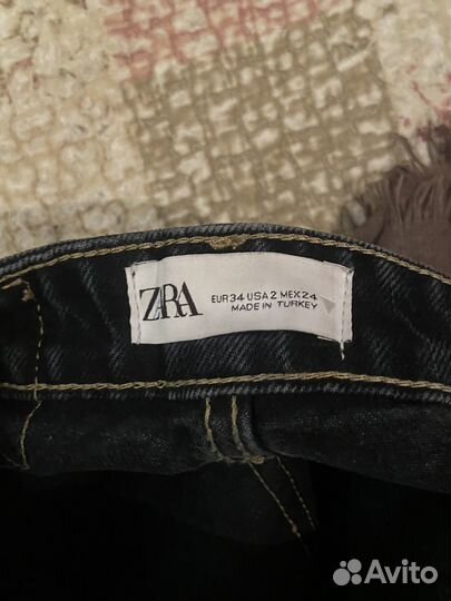 Джинсы zara 34 прямые на рост 164