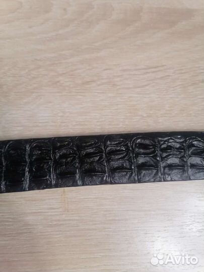 Мужской кожаный ремень из крокодила