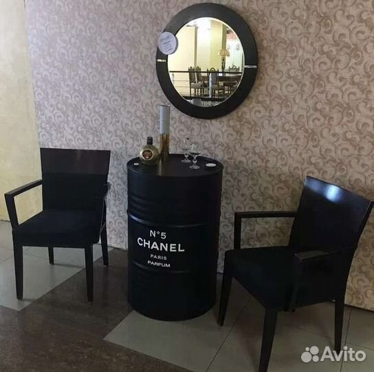 Бочка для интерьера Лофт Столик Тумба