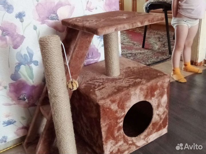 Когтеточка домик для кошки
