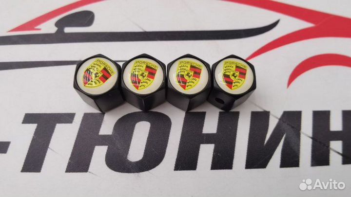 Колпачки на ниппель Porsche с защитой от кражи