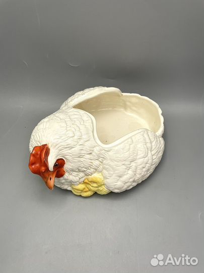 Шкатулка Курица с цыплятами Кузнецов