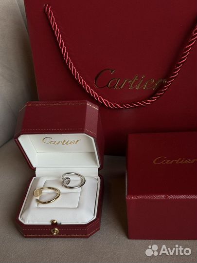 Золотое кольцо Cartier гвоздь