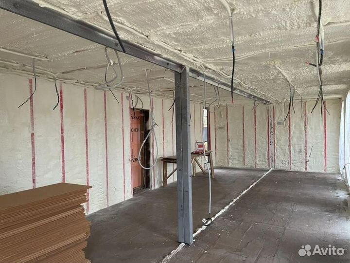 Напыление ппу утепление без швов \ inov и др