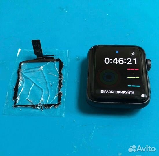 Замена стекла Apple Watch 2 3 4 5 se 6 7 38/42 40