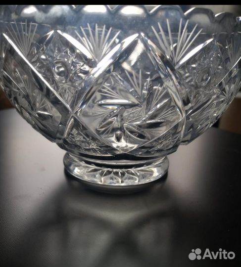 Салатница хрустальная большая