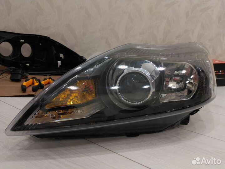 Фары форд фокус 2 рестайлинг BI LED aoozum a15