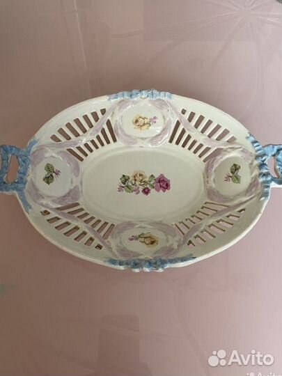 Ваза для конфет и фруктов СССР фарфор винтаж/ретро