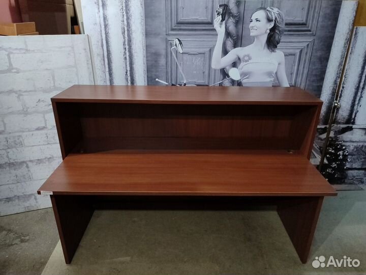 Стойка ресепшен прямая Камбио 185х80х115 бу 01-064