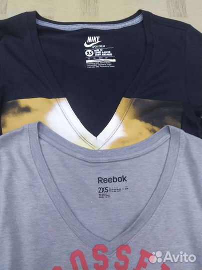 Футболка Reebok/Nike, оригинал, 2XS/ XS
