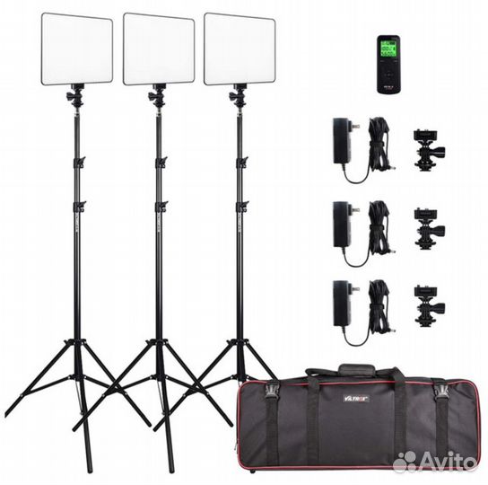Готовый сетап видеосвет, микрофон, штатив, стойка
