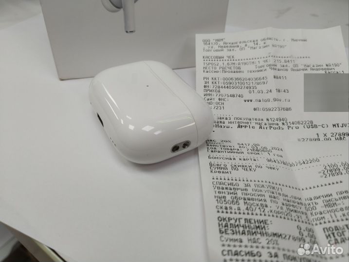 Наушники apple airpods 2 pro Type-c (оригинал )