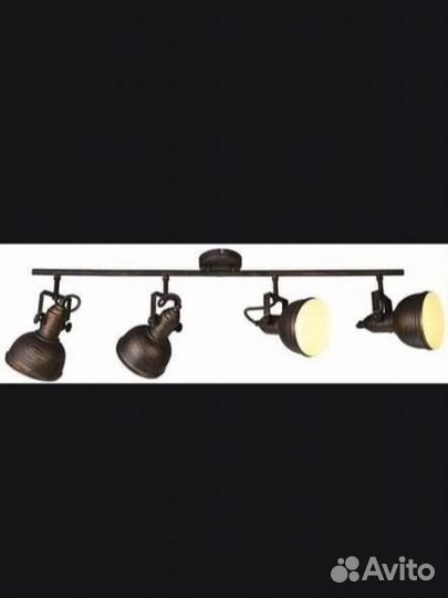 Спот Люстра Лофт Светильник 4 лампочки