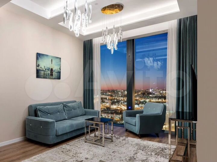 2-к. апартаменты, 60 м², 37/78 эт.