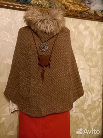 Пончо,накидка,жилет,кофта