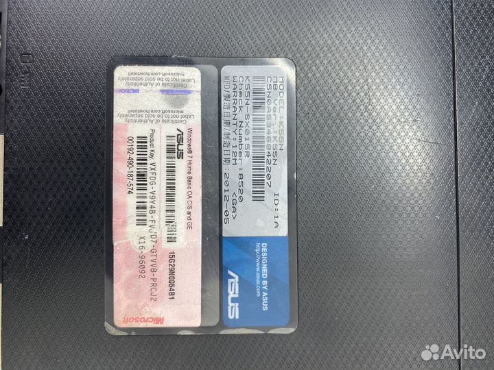 Ноутбук asus k55n разбор на запчасти