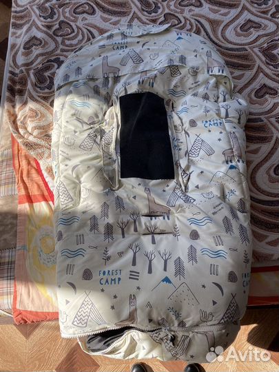 Зимний конверт в коляску leokid