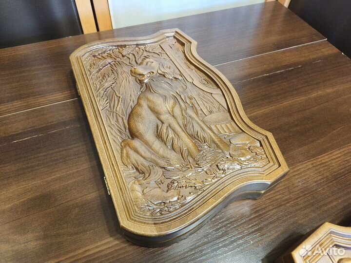 Нарды резные дерево бук