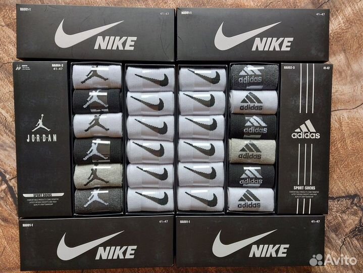 Носки Nike Adidas Jordan качество