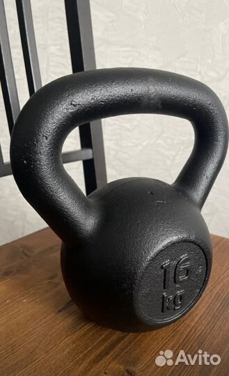 Гиря 16 кг -чугун -новая