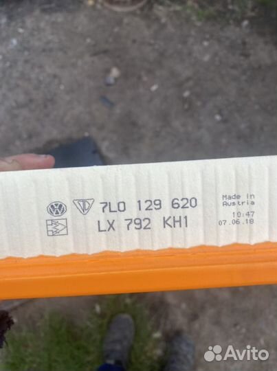 Воздушный фильтр на vw тouareg, ауди Q7, porshe