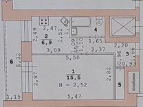 1-к. квартира, 31,5 м², 2/9 эт.