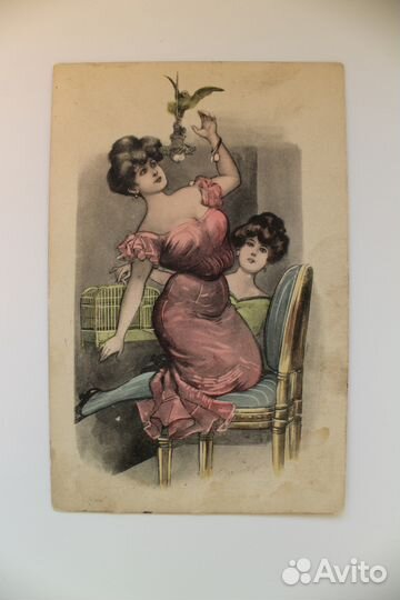 Старинные немецкие почтовые карточки открытые пись