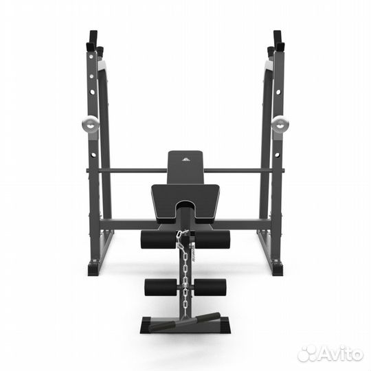 Скамья со стойками под штангу DFC D709