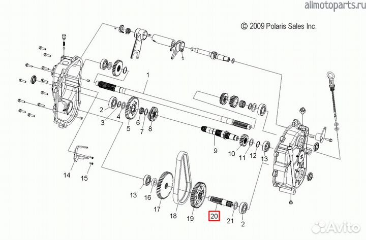 Нижний вал кпп widetrak LX 3233521