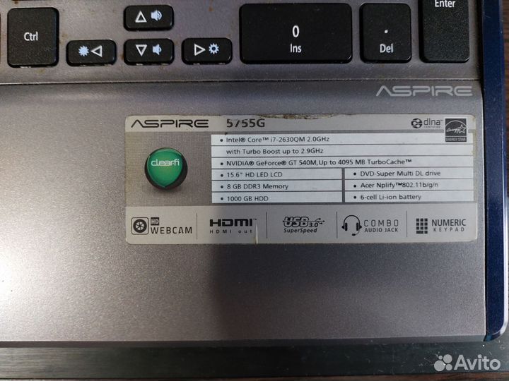 Acer aspire 5755g