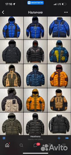 Пуховики мужские Millet, Nike,black yak,nepa