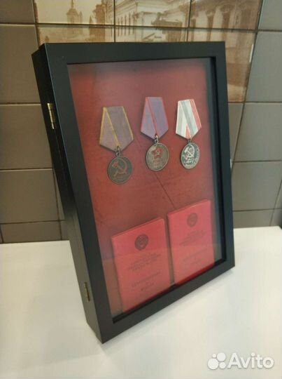 Витрина, рамка, бокс для орденов, медалей, знаков