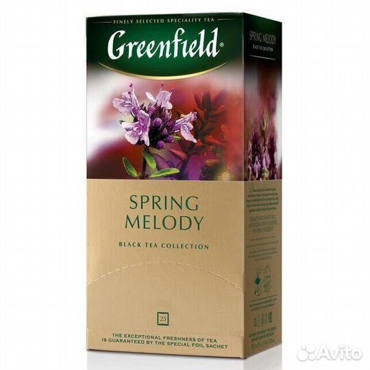 Чай Гринфилд Spring Melody Черный 25 пакетиков