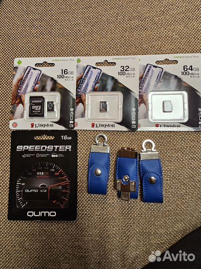 USB флешки, карты памяти