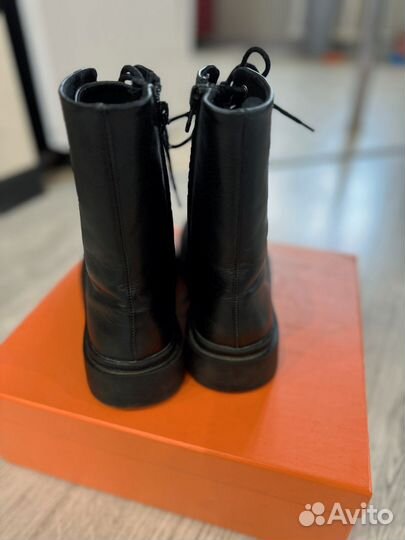 Осенние ботинки для девочки натур кожа