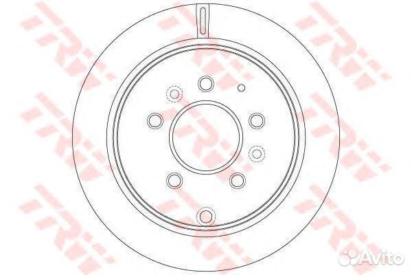 Задний тормозной диск TRW, DF6291