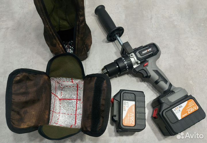 Шуруповерт для ледобура Nanwei 150Nm 6Ah с чехлом