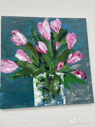 Картина холст акрил 