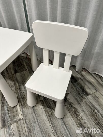 Детский стол и стулья IKEA mammut
