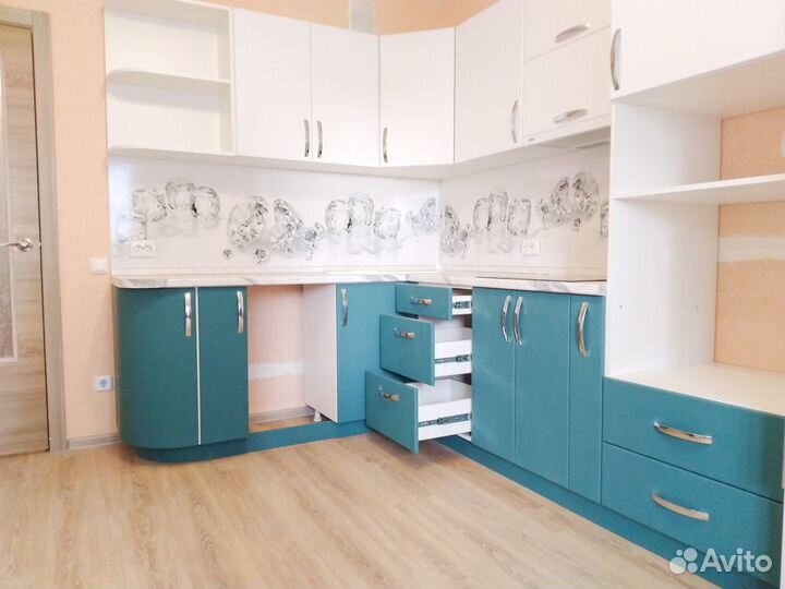 Кухонный гарнитур. Угловая кухня глянец ксп:30712