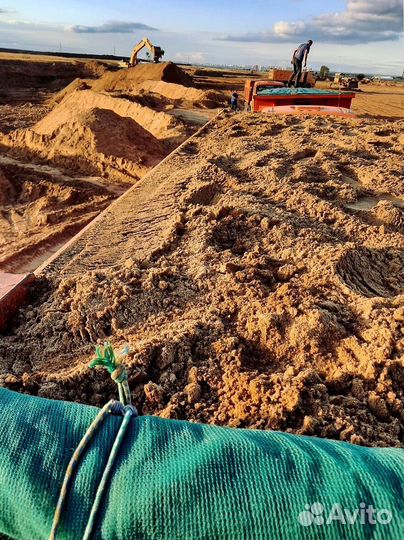 Песок карьерный с доставкой