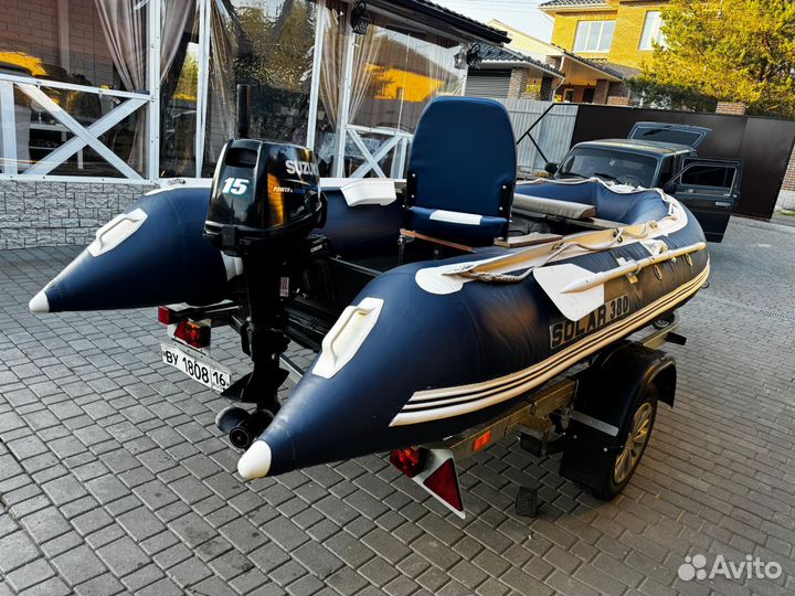 Solar380 с мотором Suzuki dt 15as