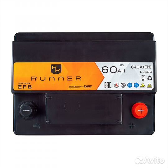 Аккумулятор 60 A/h Runner RL600 EFB Start-Stop