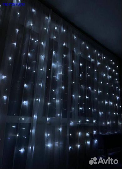 Гирлянда штора + авитодоставка