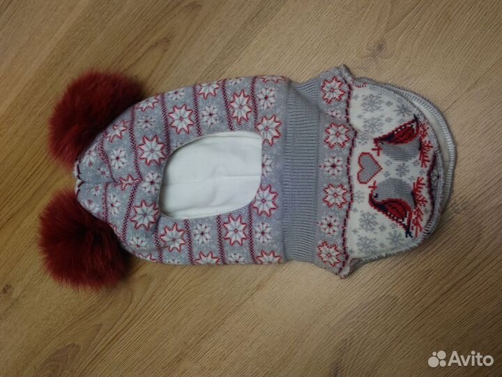 Шапка шлем для девочки