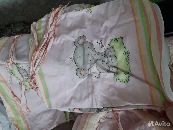 Бортики и балдахин в кроватку