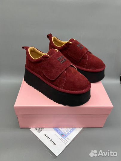 Кеды miu miu на липучке
