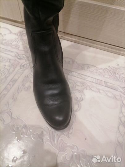 Сапоги уставные, женские, натуральная кожа